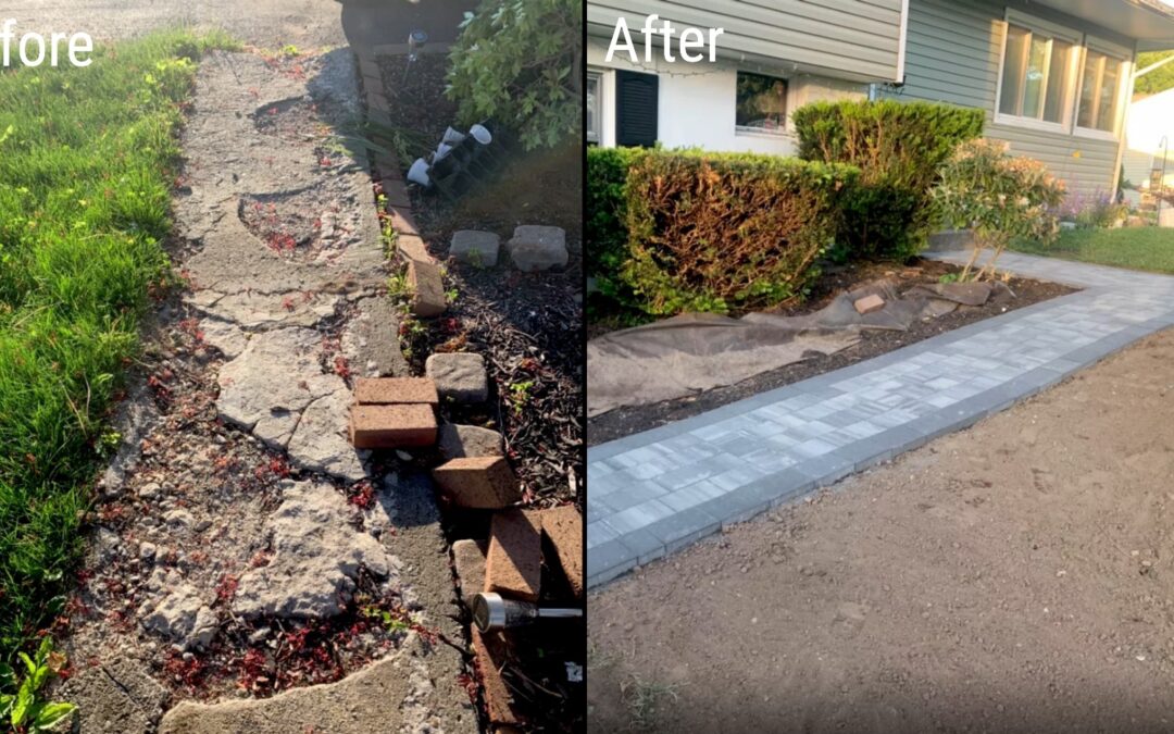 Removed old sidewalk – New Brunswick, NJ